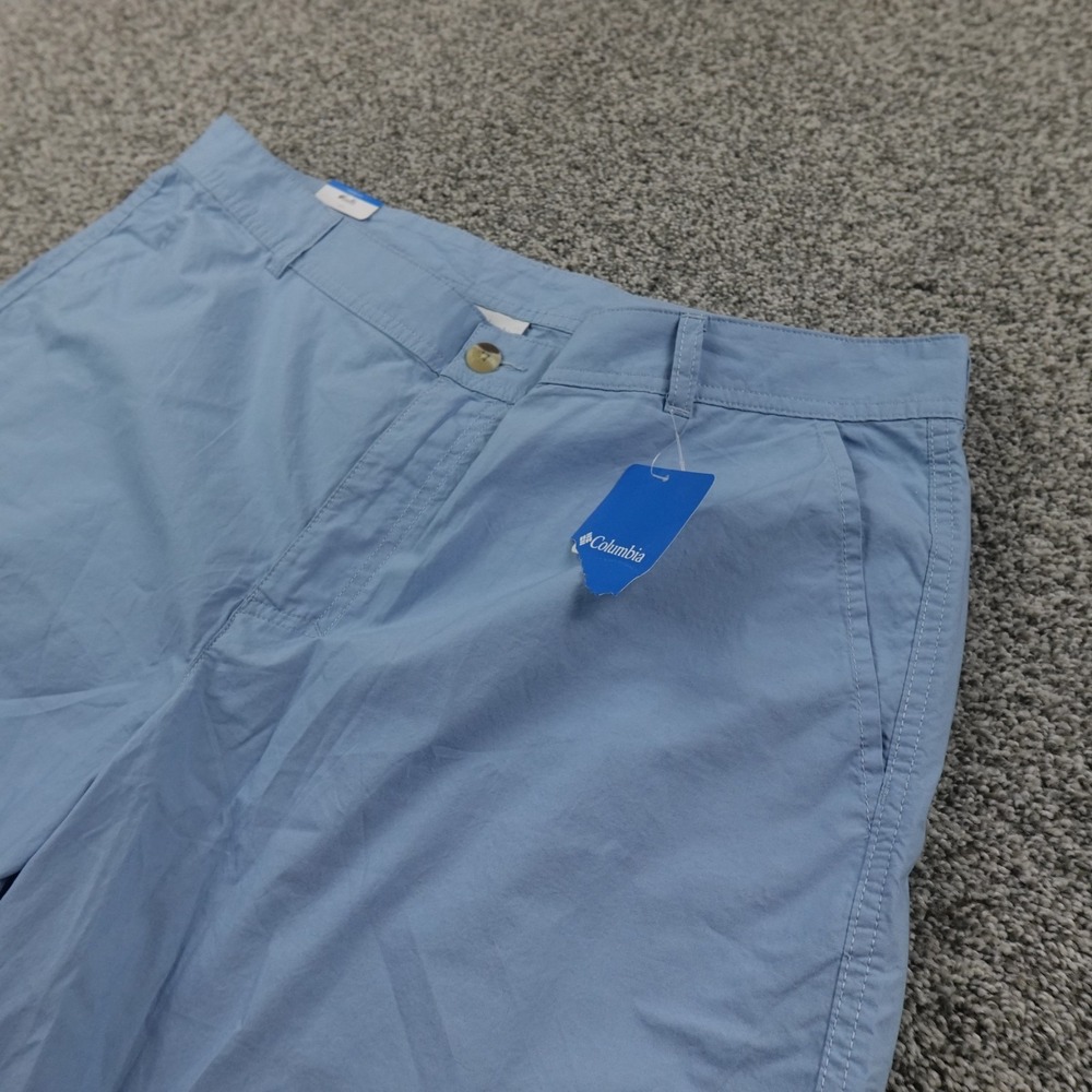 NEW Columbia Shorts Mens 38 Blue Chino Fishing Outdoor Hiking Casual‎ Trail Trek